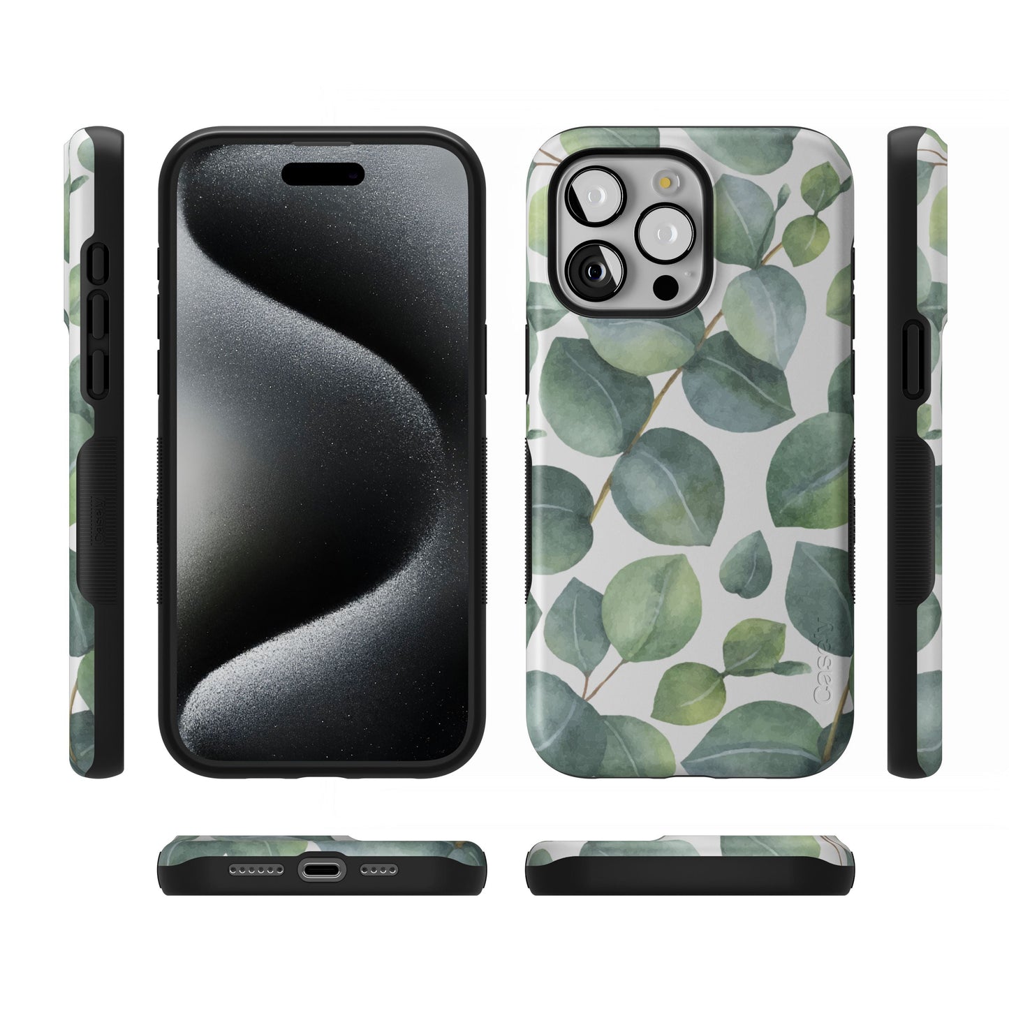 Leaf Me Alone | Green Floral Print Case