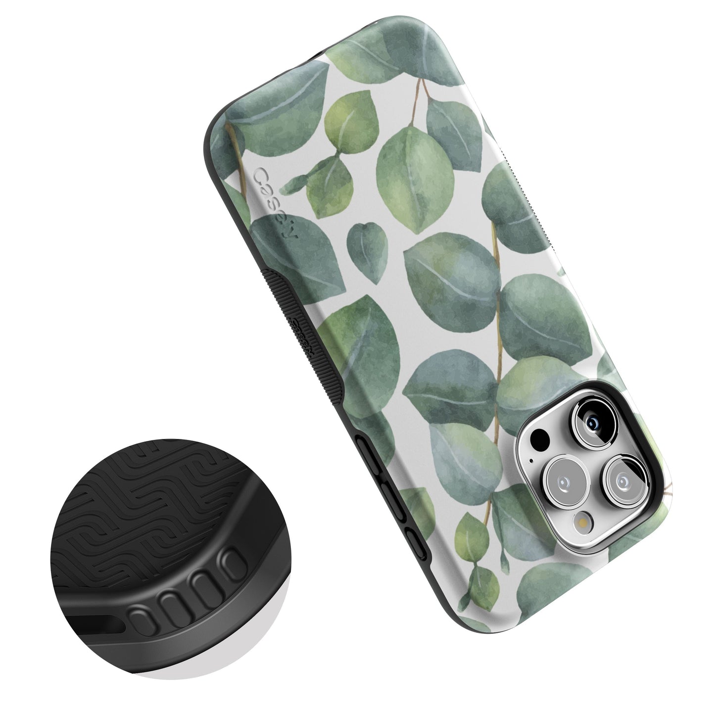 Leaf Me Alone | Green Floral Print Case