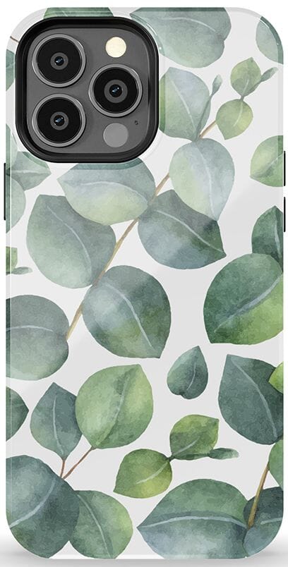 Leaf Me Alone | Green Floral Print Case