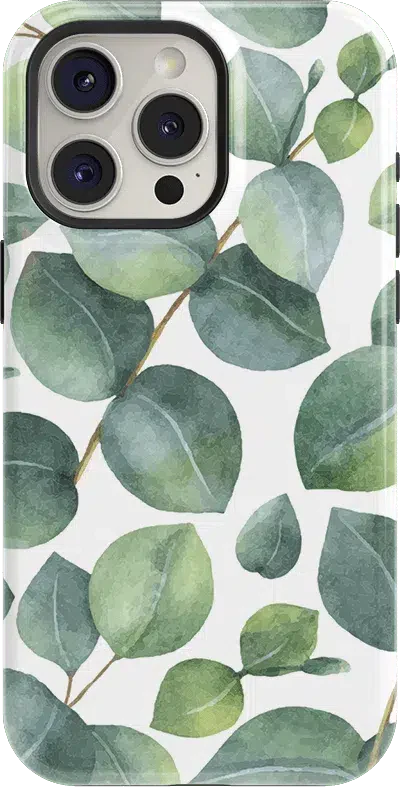 Leaf Me Alone | Green Floral Print Case