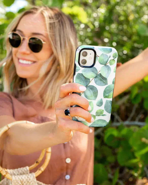 Leaf Me Alone | Green Floral Print Case