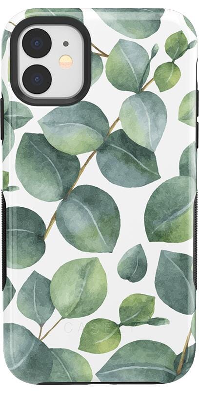 Leaf Me Alone | Green Floral Print Case